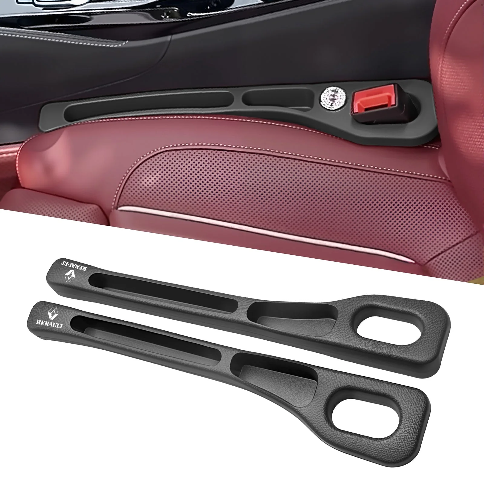 Eptchn Car Seats Gap Filler Dual with Belt Slot - Image 37