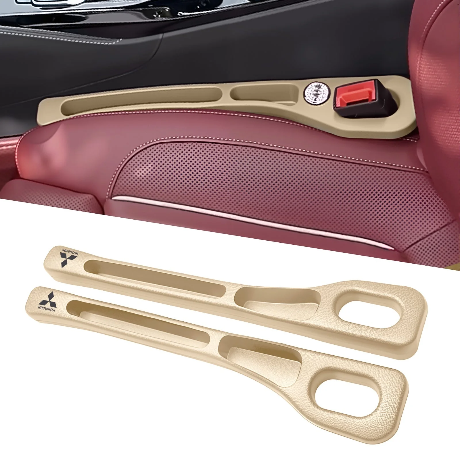 Eptchn Car Seats Gap Filler Dual with Belt Slot - Image 69