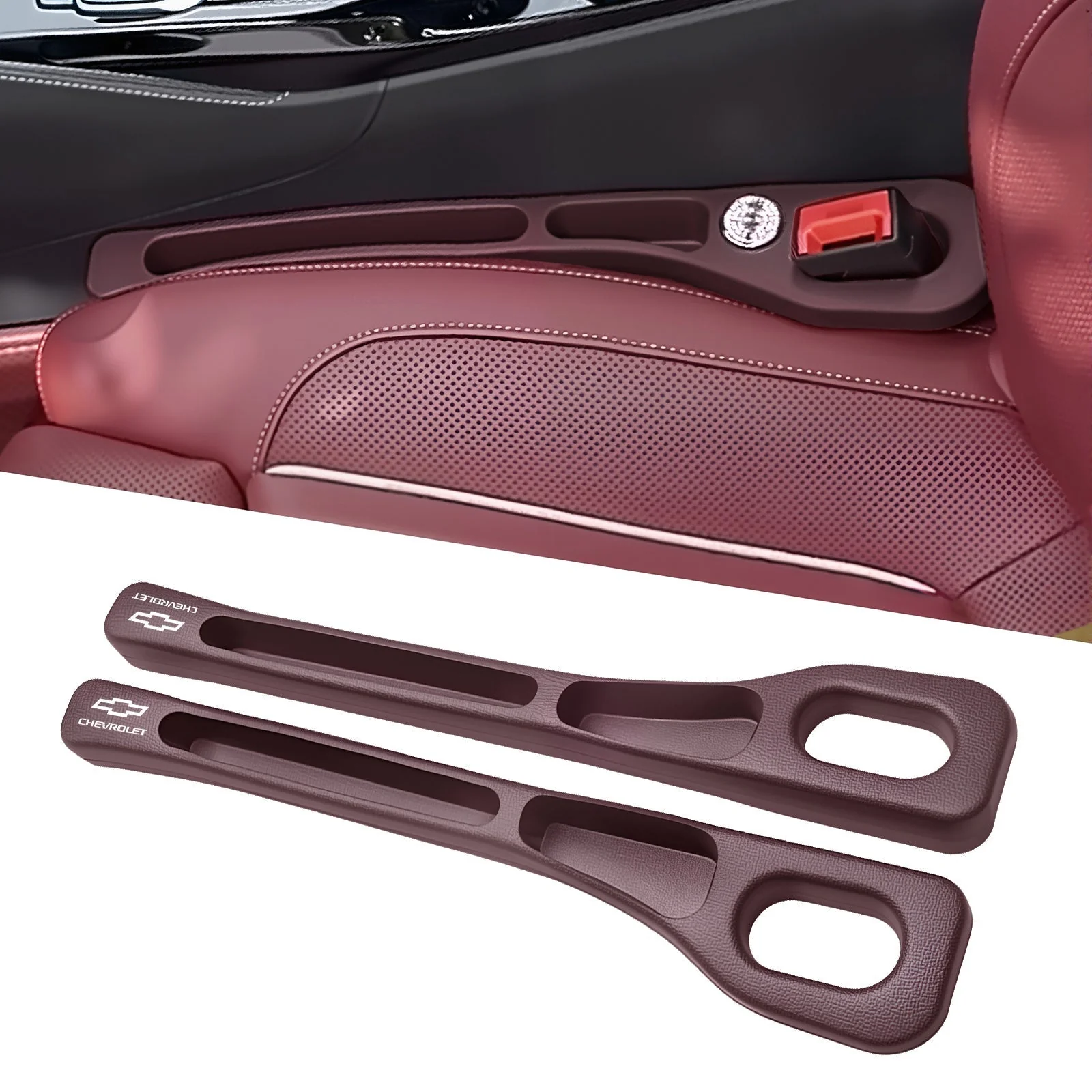 Eptchn Car Seats Gap Filler Dual with Belt Slot - Image 86